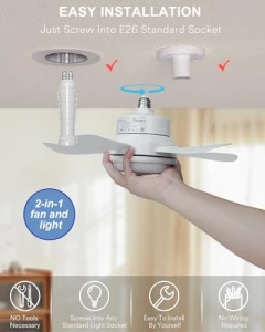 RGBW Color Changing LED Fan Light, Ligency