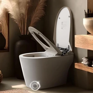 Smart Bidet Toilet with Heated Seat & Auto-Flush System, London Sunshine