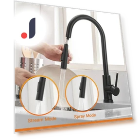 Stainless Steel 304 Touch Control Kitchen Faucet — Smart-Touch Kitchen Faucets, Darling Child Boutique