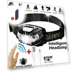 Super Bright Intelligent Sensor USB Rechargeable Headlamp — Flashlights, zhoushang