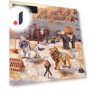 War Elephant 3D Puzzle — Educational, Robotime