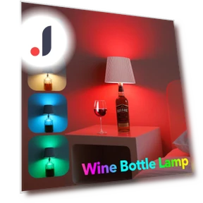 2-in-1 Wireless Wine Bottle Lamp — Study & Desk Lighting, MALITAI
