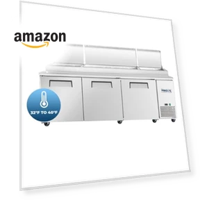 3 Door Refrigerated Pizza Prep Table — Drink Coolers, Frigos