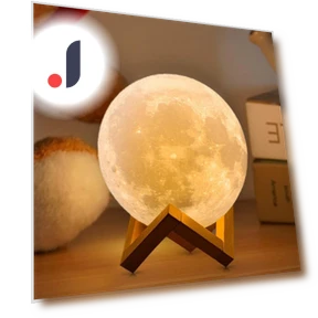 3D Printed Rechargeable LED Moon Lamp — Night Lights, JOHO - CarGear