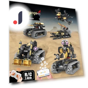 5-in-1 Programmable Military Robot Building Blocks — Construction Kits, Super Go