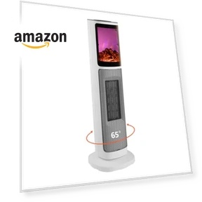 Ceramic Tower Space Heater with 3D Flame — Portable Heating Solutions, HINEIBER