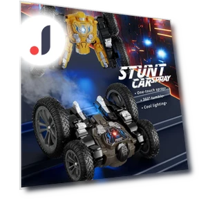 Dual-Sided Rotating Trick Car Robot Butterfly — Interactive Figures & Robots, Super Go