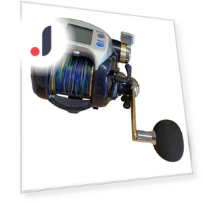 Electric Reel with PE Line and UVF Shelf Sensor — Reels, Daiwa
