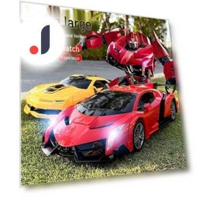Gesture-Controlled Transforming Car Robot — Interactive Figures & Robots, Super Go
