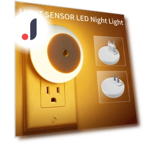 LED Night Light Smart Night Sensor Round Plug in Wall Night Lamp — Night Lights, JOHO - CarGear