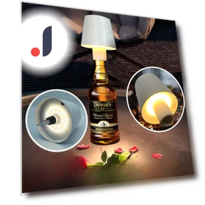 LED Touch RGB Table Lamp in Wine Bottle Design — Creative Lighting Solutions, TrendVibeCN