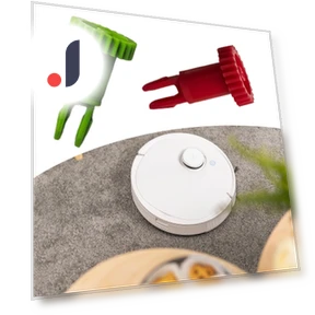 Motor Side Brushes Part Motor with Gear for Robot Vacuum — Blower, Three Body