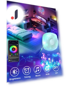 RGB LED Night Light Camping String Lights — String Lights, JOHO - CarGear