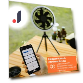 Smart Camping Fan With Power Bank Lamp — Portable Cooling Solutions, JOHO - CarGear