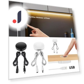 Split Touch Switch Light for Closet — Tap Lights, JOHO