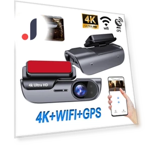 UHD 4K Built-in WIFI Dash Cam — Rearview Cameras for Cars, E-ACE
