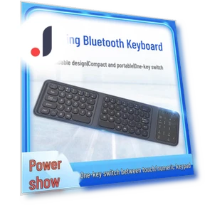 Ultra-Thin Triple Foldable Bluetooth Keyboard with Touchpad — Keyboards, Super Buyer