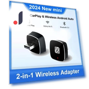 Wireless Carplay Adapter for Android iPhone Auto 2 in 1 — Phone Accessories, JOHO - CarGear