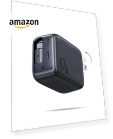 3 in 1 Fast Charging Block with Retractable Cable & Foldable Plug — Chargers, Baseus