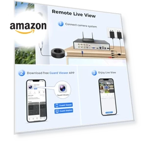 3K 8ch Wired Security Camera System — Smart Home Security, Hiseeu