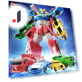 4-in-1 Robot Vehicle Model Educational Toy — Construction Kits, Super Go