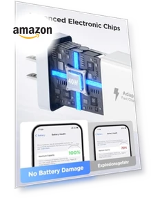 40W 4-Port USB C Fast Charger Block — Chargers, CHONGZHENG (HK)CO. ,LIMITED