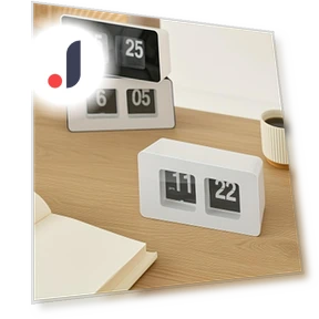 Automatic Flip Alarm Clock with Silent Mechanism — Clocks, Houspace
