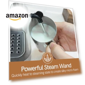 Espresso Coffee Machine with Milk Frother & Temp Display — Coffee & Espresso Combos, ChefAidPower