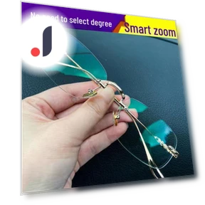 Frameless Anti-Blue Light Smart Zoom Reading Glasses — Reading Glasses, Millioner