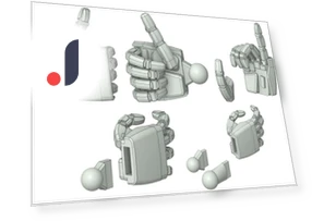 Hand parts for plastic model — Figure, JAPAN ANIME BRIDGE