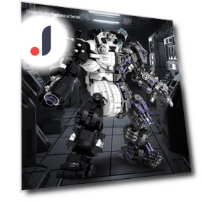Hardcore Industrial Style Cyberpunk Panda Robot Building Blocks Toy — Construction Kits, Super Go