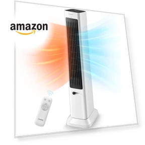 Oscillating Tower Fan and Space Heater Combo — Stand Fans, FOHERE