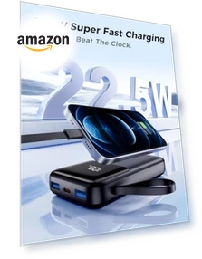 Portable Charger with Built in Cable — Mobile Power Solutions, Anshi Shengying (Shenzhen) Technology Co., Ltd.