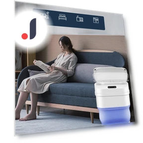 Smart Foldable Induction Trash Can — Kitchen Cans, Holland Pia