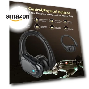 Wireless Earbuds with Noise Canceling Mic — In-Ear Headphones, HAOYUYAN