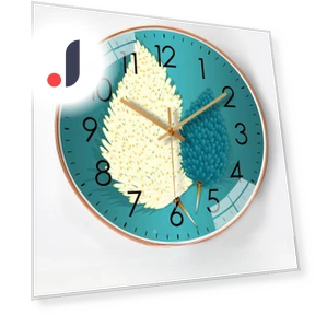 10-inch Creative Fully Automatic Radio Wall Clock — Clocks, Window glass film