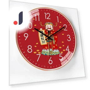 12-inch Wall Clock with Automatic Time Optimization — Clocks, Window glass film