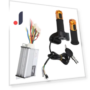 36V 1000W Controller with Universal Throttle Grip and Display Screen Kit — Brake Controls, 3CZY