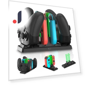 6-in-1 Charging Station for Switch Controllers — Power Solutions, hurry hausen