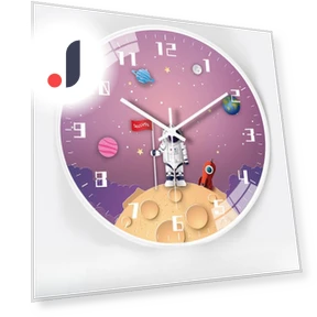 Creative Space Automatic Radio Clock with Timer — Clocks, Window glass film