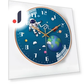 Creative Space Automatic Radio Wall Clock with Timer — Clocks, Window glass film
