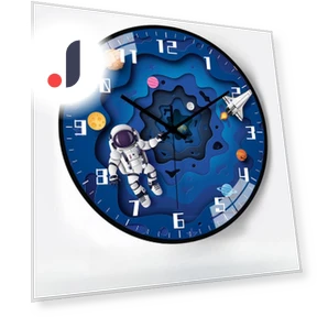 Creative Space Automatic Radio Wall Clock with Timer — Clocks, Window glass film