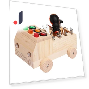 Montessori Busy Board Sensory Toy — Infant & Early Childhood Playthings, Toys-Glory Fourall
