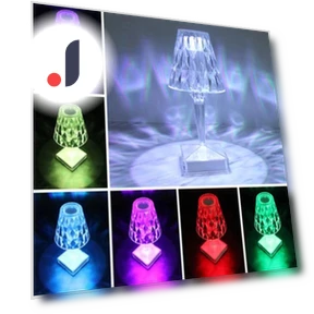 Rechargeable Crystal Table Lamp with Touch Control — Desk & Table Lighting, Fantastic House