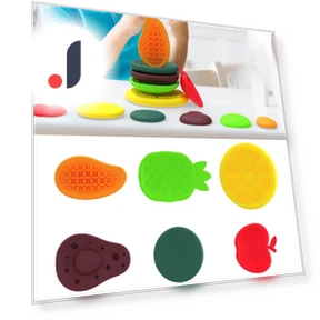Sensory Textured Stone Toys Set — Blocks, Three Body