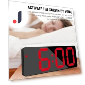 Smart Digital Alarm Clock with Temperature Display — Alarms & Clocks, rebuy