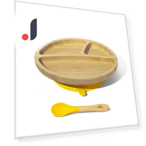Smart Start Feeding Plate with Suction Base and Spoon — Dishes, AniWorld