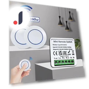 Smart Switch 16A RF Relay Controller — Ceiling Fan Wall Controls, SaiMili Light