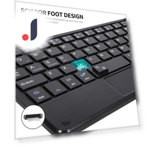 Ultra-Thin Mini Bluetooth Keyboard with Touchpad — Keyboards, DIYelecs