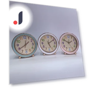Creative Cartoon Alarm Clock — Educational Timepieces, Window glass film